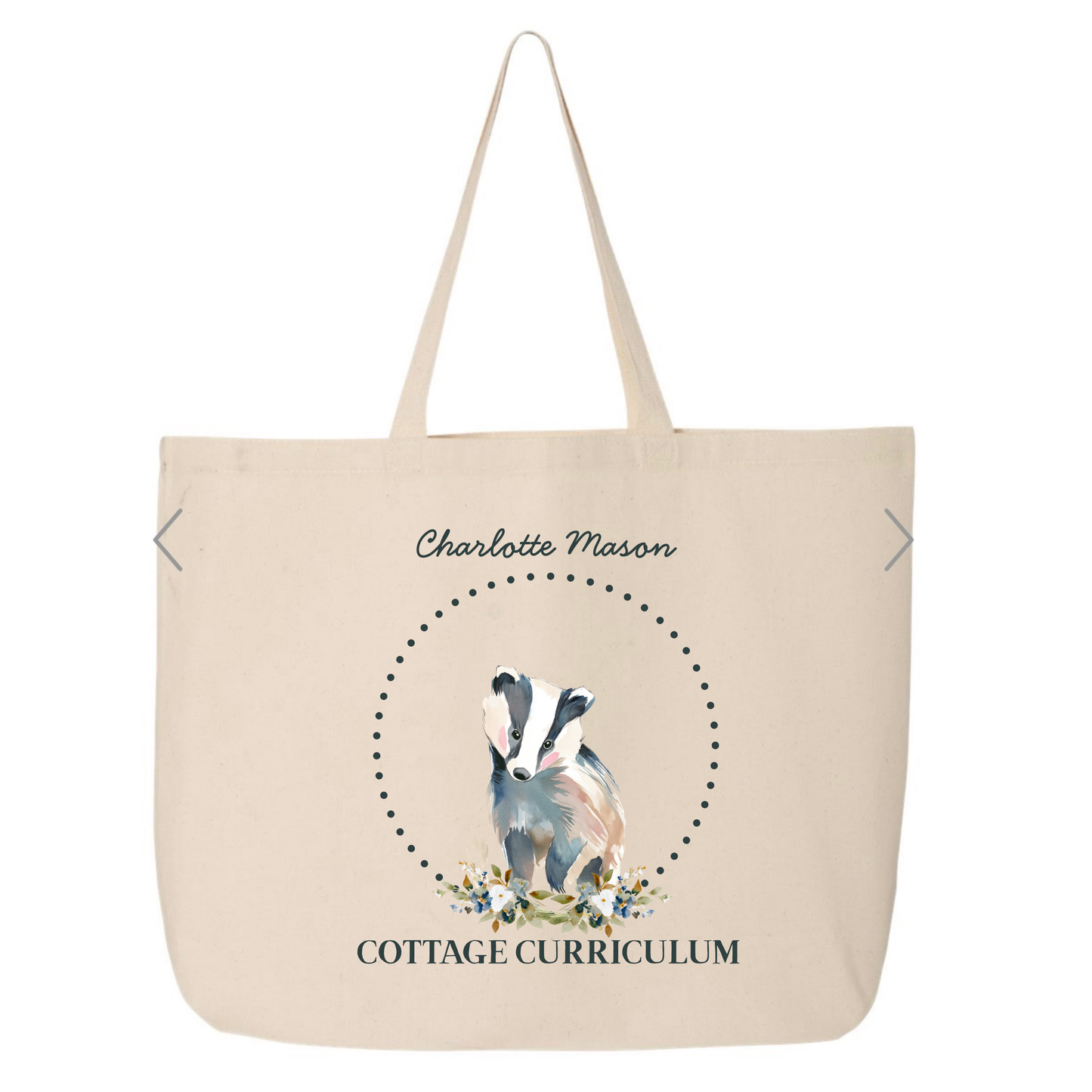 Companion Charlotte Mason Cottage Tote Bags (Made to Order) 20"W x 15"H x 5"D