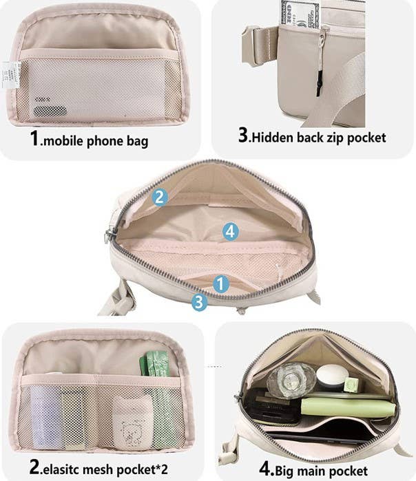 CROSS BODY SLING FANNY PACK BELT BAG | 90FP101: FUCHSIA