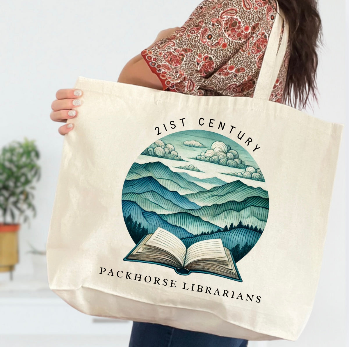 21st Century Packhorse Librarians Tote Bags (Made to Order)