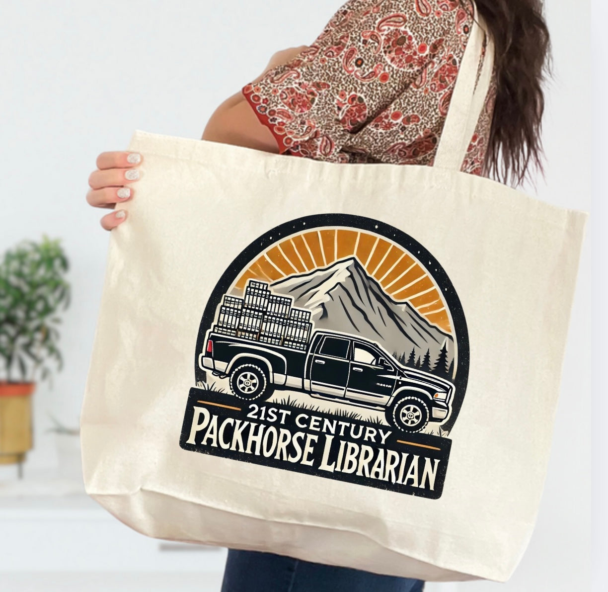 21st Century Packhorse Librarians Tote Bags (Made to Order)