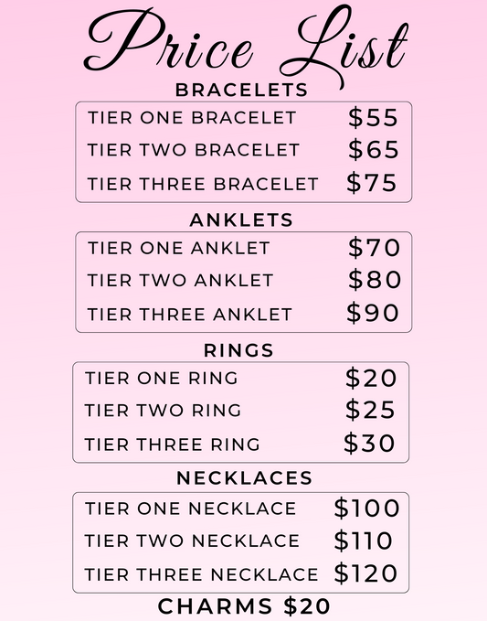 Permanent Jewelry Pricing
