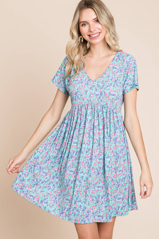 Floral Mini Spring Bloom Dress