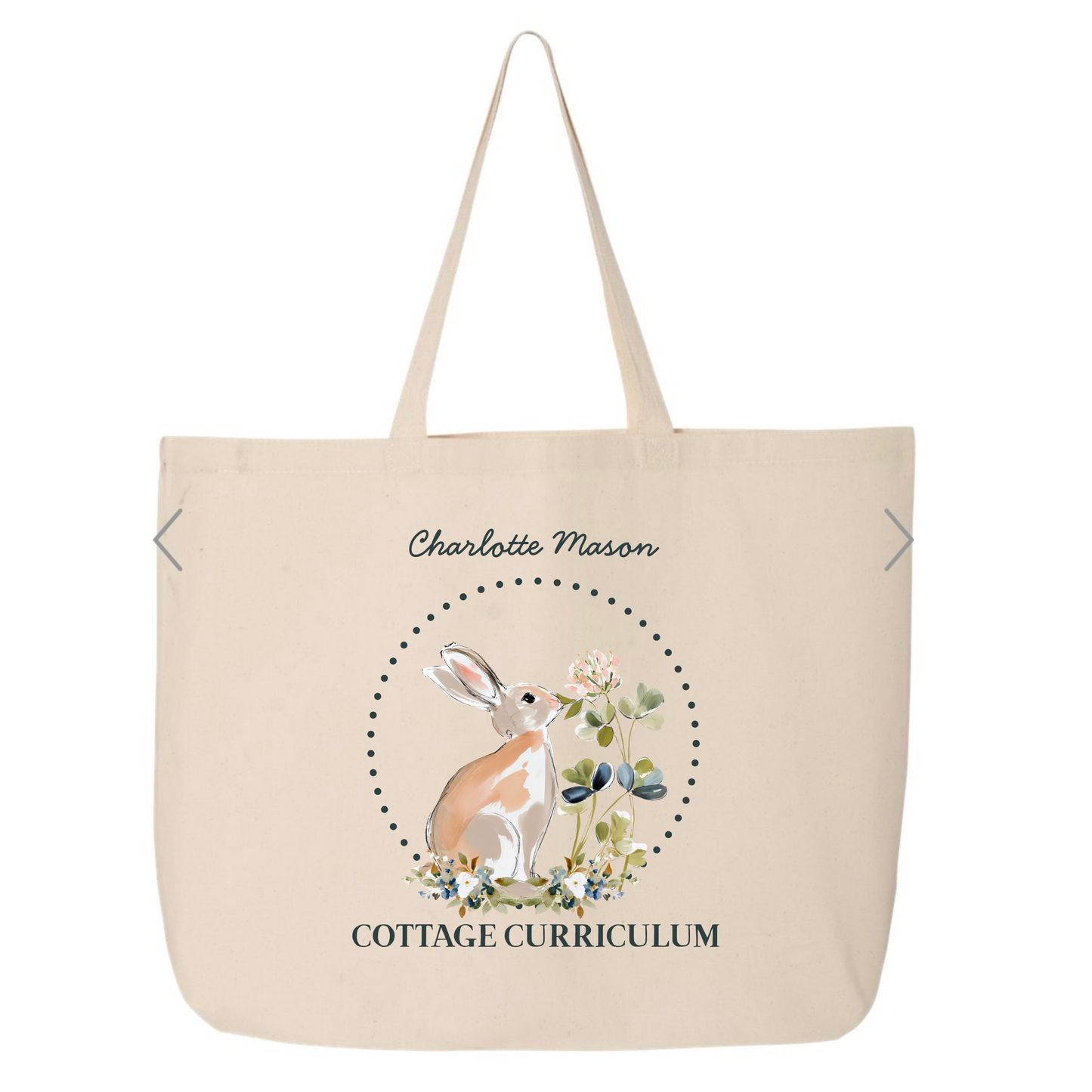 Companion Charlotte Mason Cottage Tote Bags (Made to Order) 20"W x 15"H x 5"D