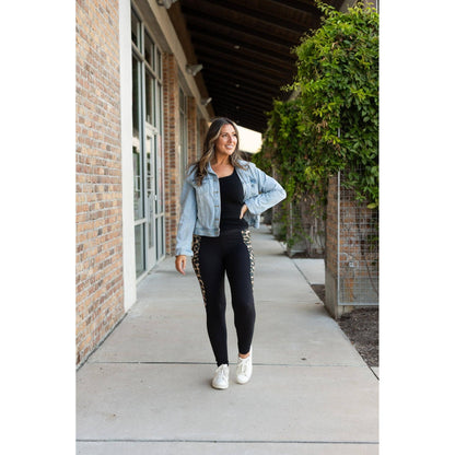 The Lexi - Leopard 2.0 Panel Leggings: 2XL/3XL (Sizes 20-26) - TC2