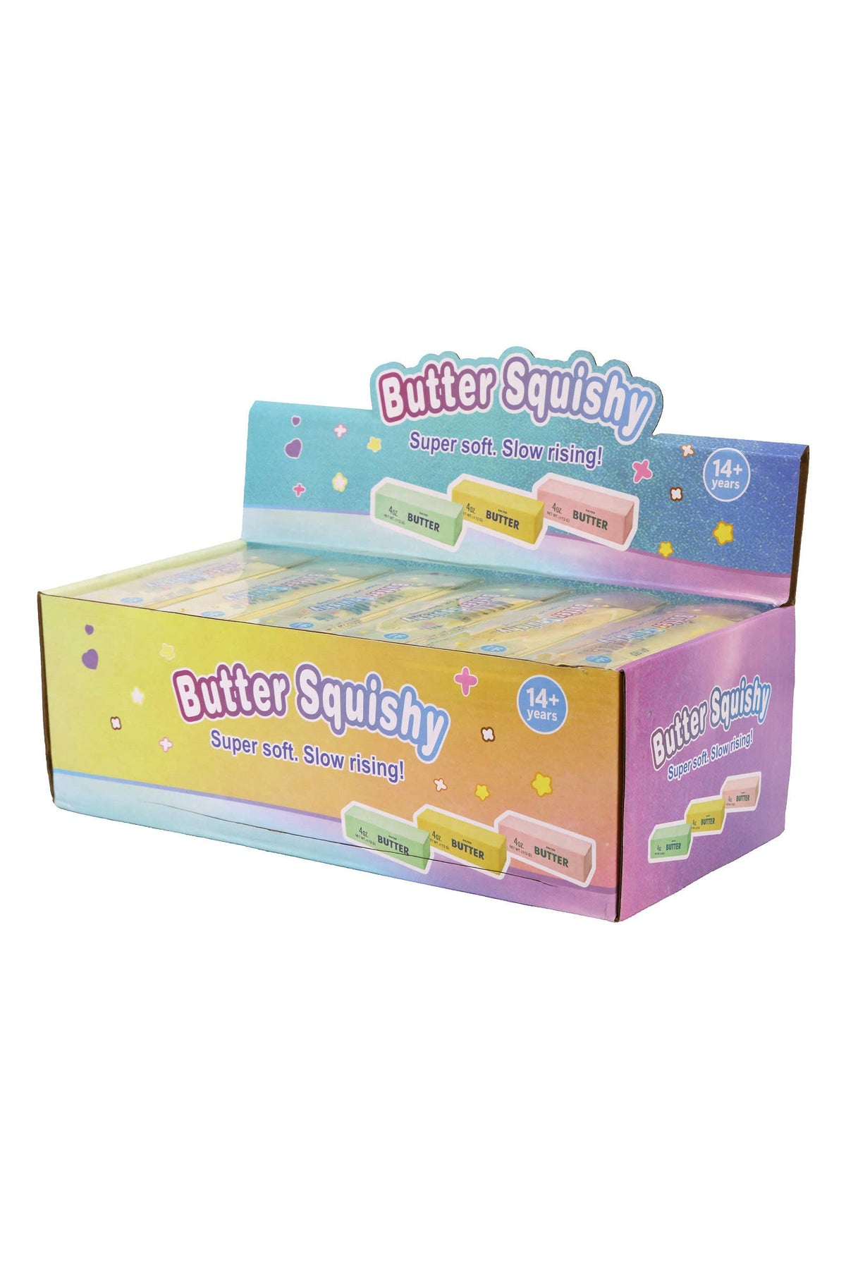 Yellow Butter Zero Rebound Crunchy Bead Slime TPR Squishy: YELLOW / ONE SIZE