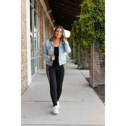 The Lexi - Leopard 2.0 Panel Leggings: 2XL/3XL (Sizes 20-26) - TC2
