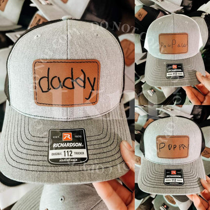 Custom Engraved Fathers Day Hats