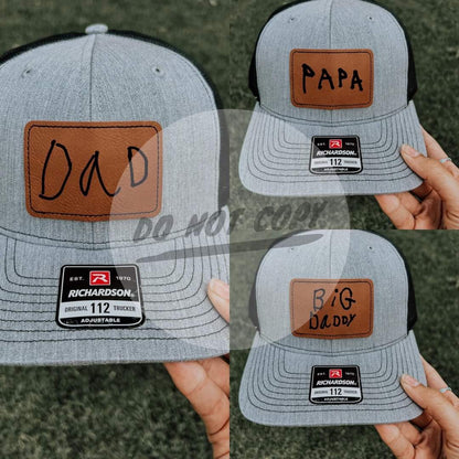 Custom Engraved Fathers Day Hats