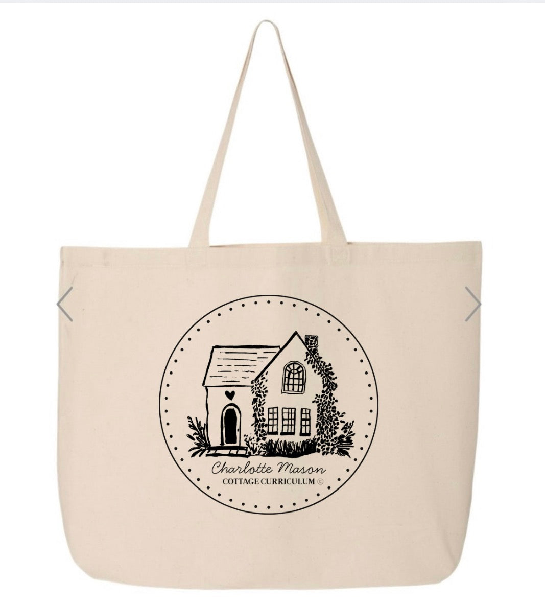 Charlotte Mason Cottage Tote Bags (Made to Order) 20"W x 15"H x 5"D