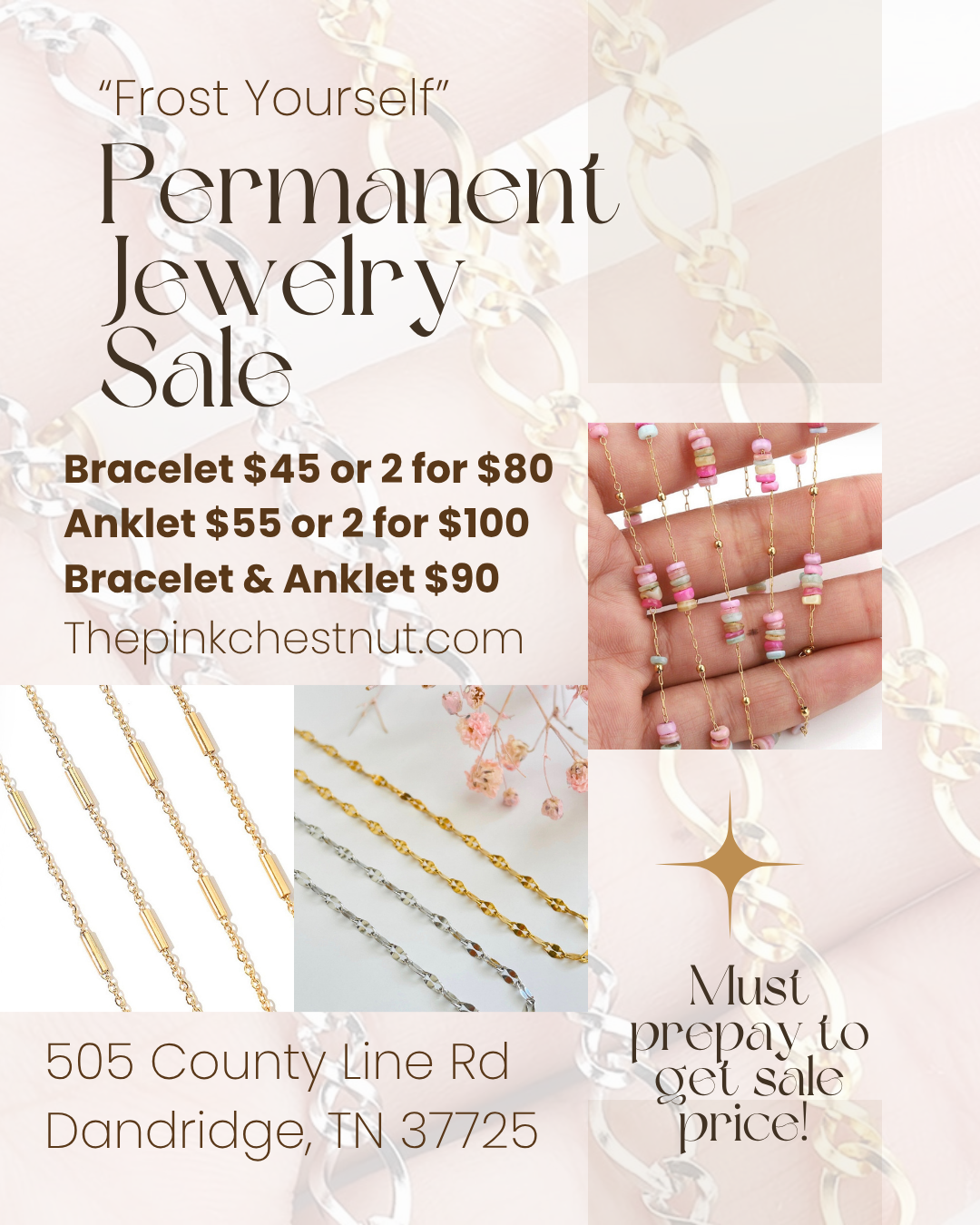 Permanent Jewelry Sale