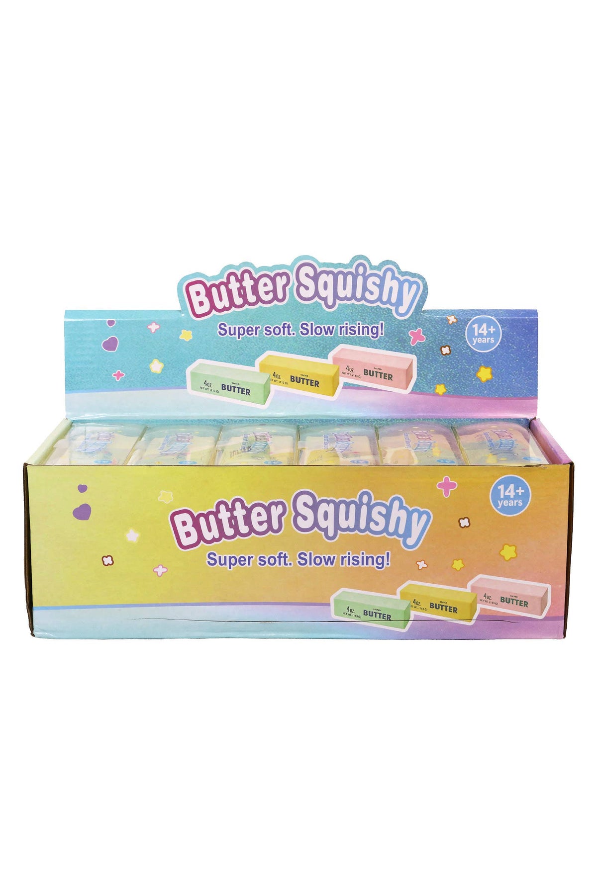 Yellow Butter Zero Rebound Crunchy Bead Slime TPR Squishy: YELLOW / ONE SIZE