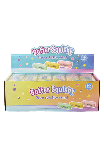 Yellow Butter Zero Rebound Crunchy Bead Slime TPR Squishy: YELLOW / ONE SIZE