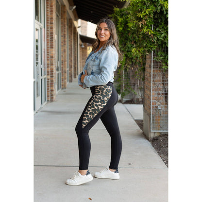 The Lexi - Leopard 2.0 Panel Leggings: 2XL/3XL (Sizes 20-26) - TC2